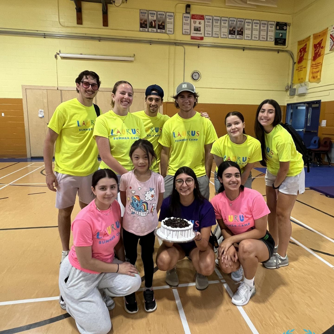 Laurus staff celebrating